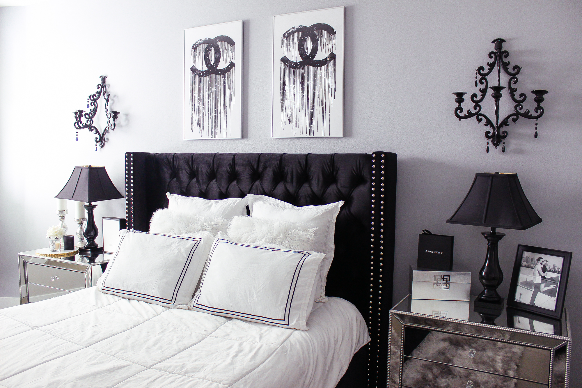 Black & White Bedroom Decor Reveal