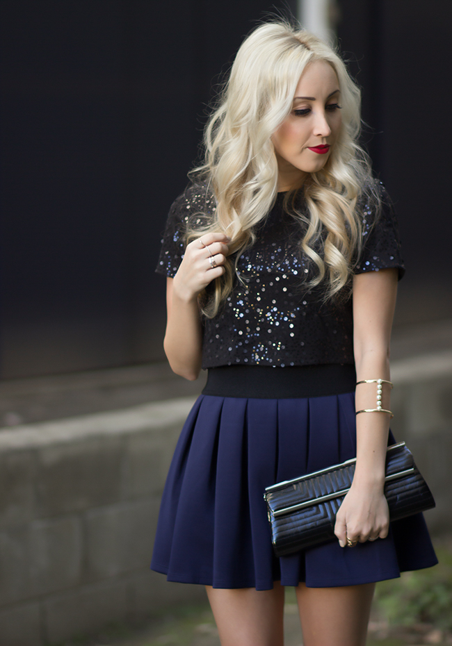 Sequined Top & Skirt: Forever 21