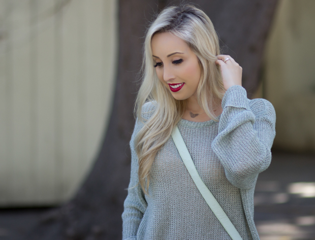 Pastel Oversized Sweater: Brandy Melville | StyledByBlondie.com