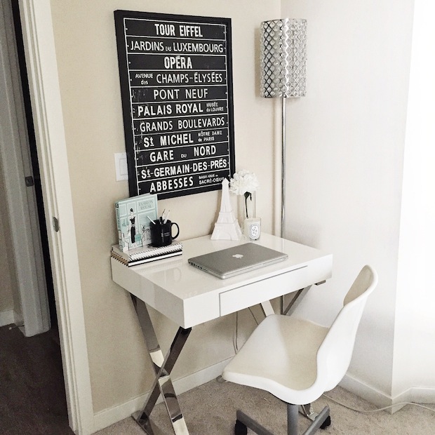Black & White Desk Decor | Styledbyblondie.com