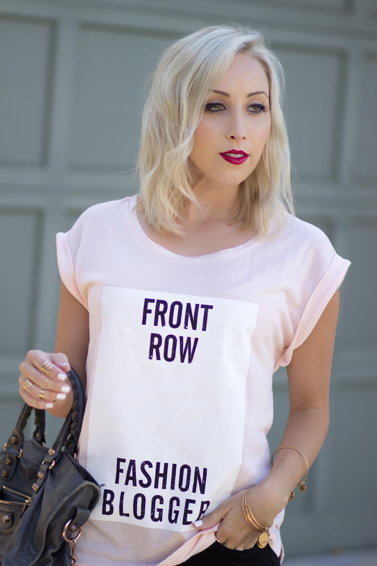 "Front Row Fashion Blogger" from @CastroFashion | StyledByBlondie.com