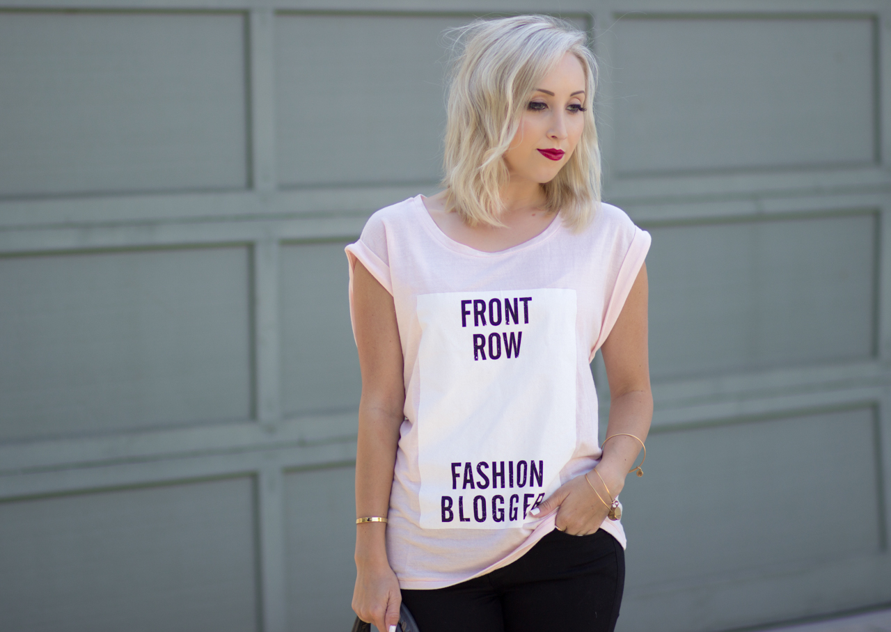 "Front Row Fashion Blogger" from @CastroFashion | StyledByBlondie.com