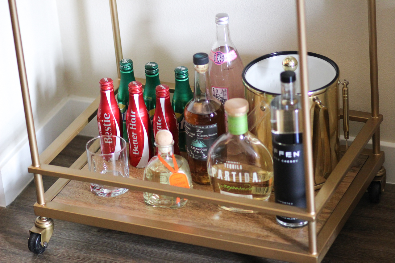 How To Style a Bar Cart | StyledbyBlondie.com