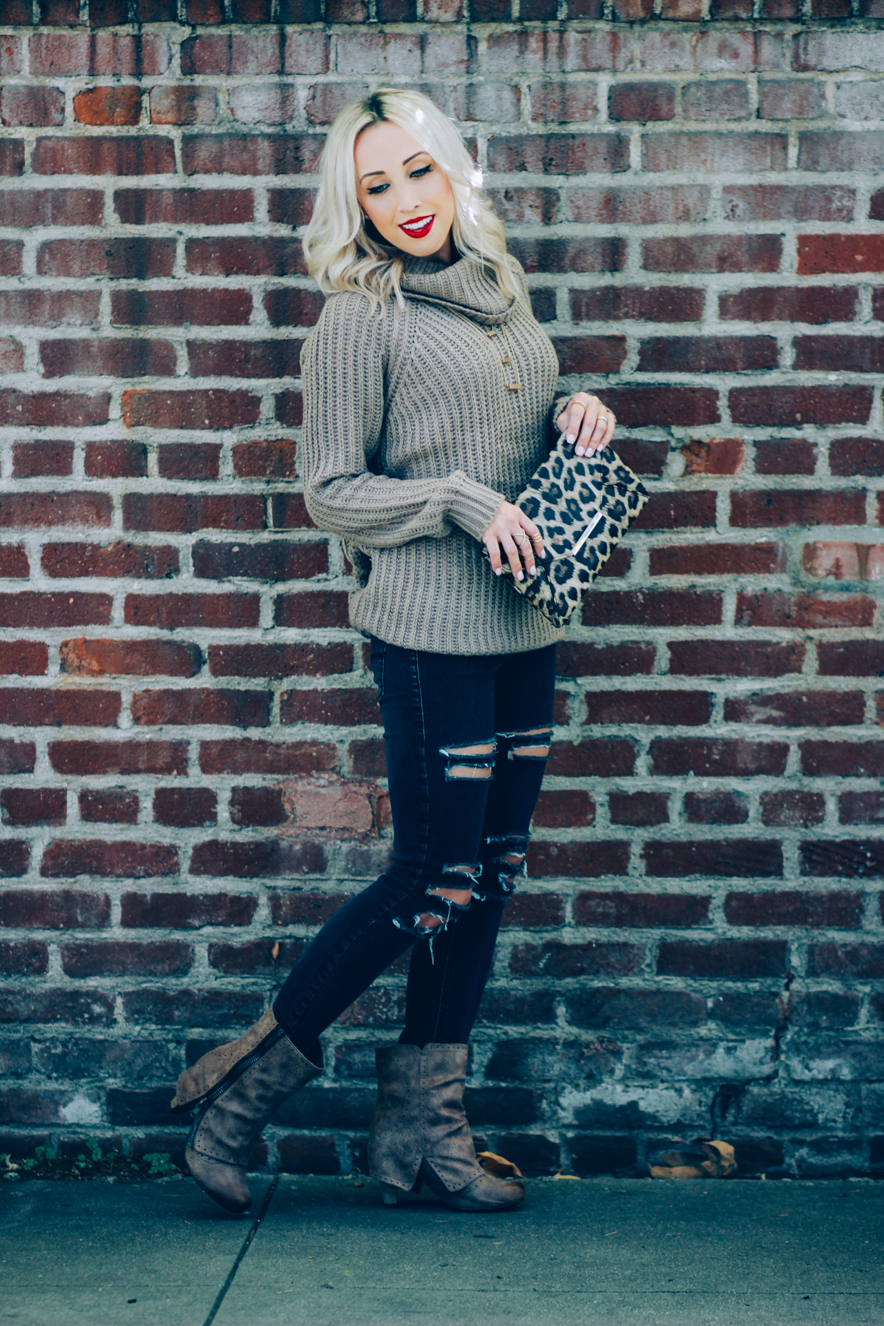 Turtleneck Knit Sweater for Fall | StyledByBlondie.com
