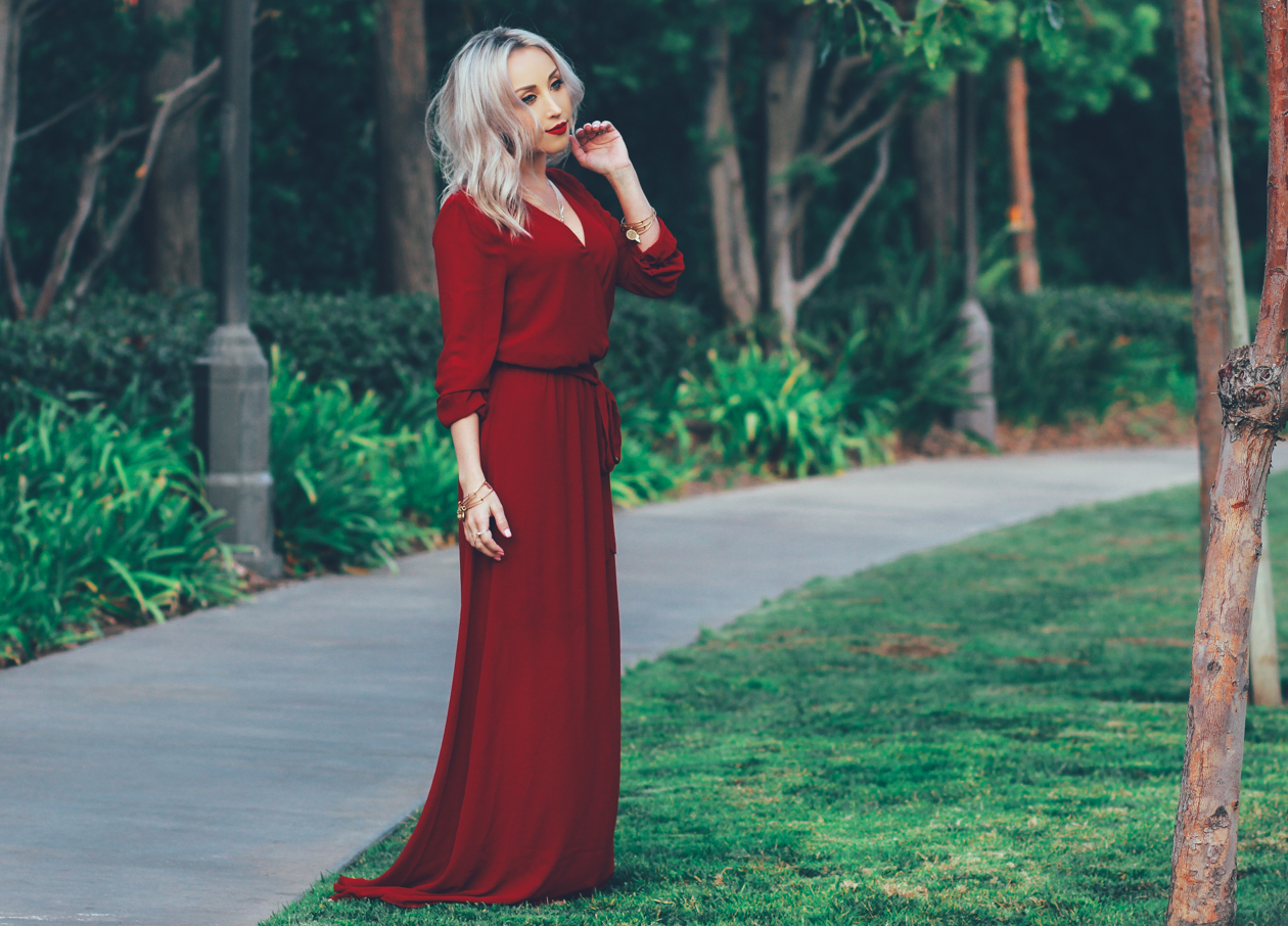 Red-Chiffon-Dress-Bohemian-Style-4