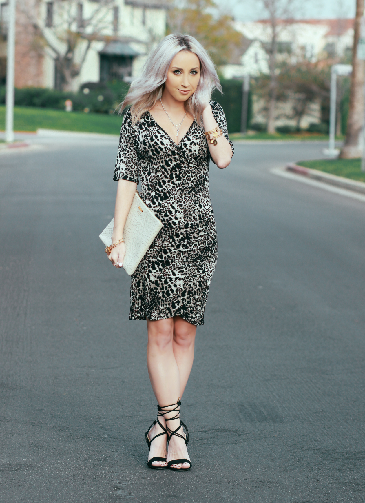 Leopard Wrap Dress | BlondieInTheCity.com