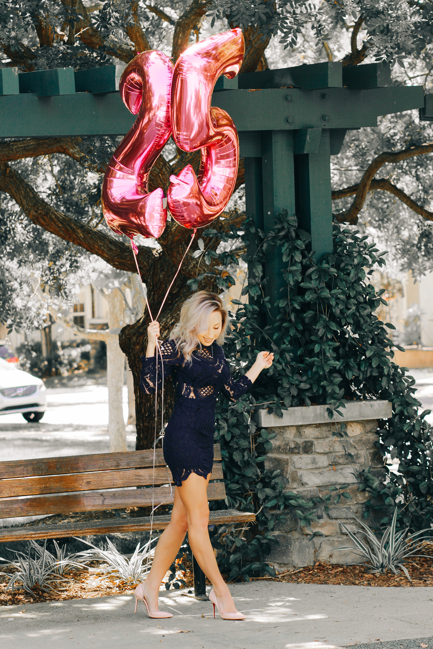 Blondie in the City | 25th Birthday | Birthday Balloon Post | Christian Louboutin's 