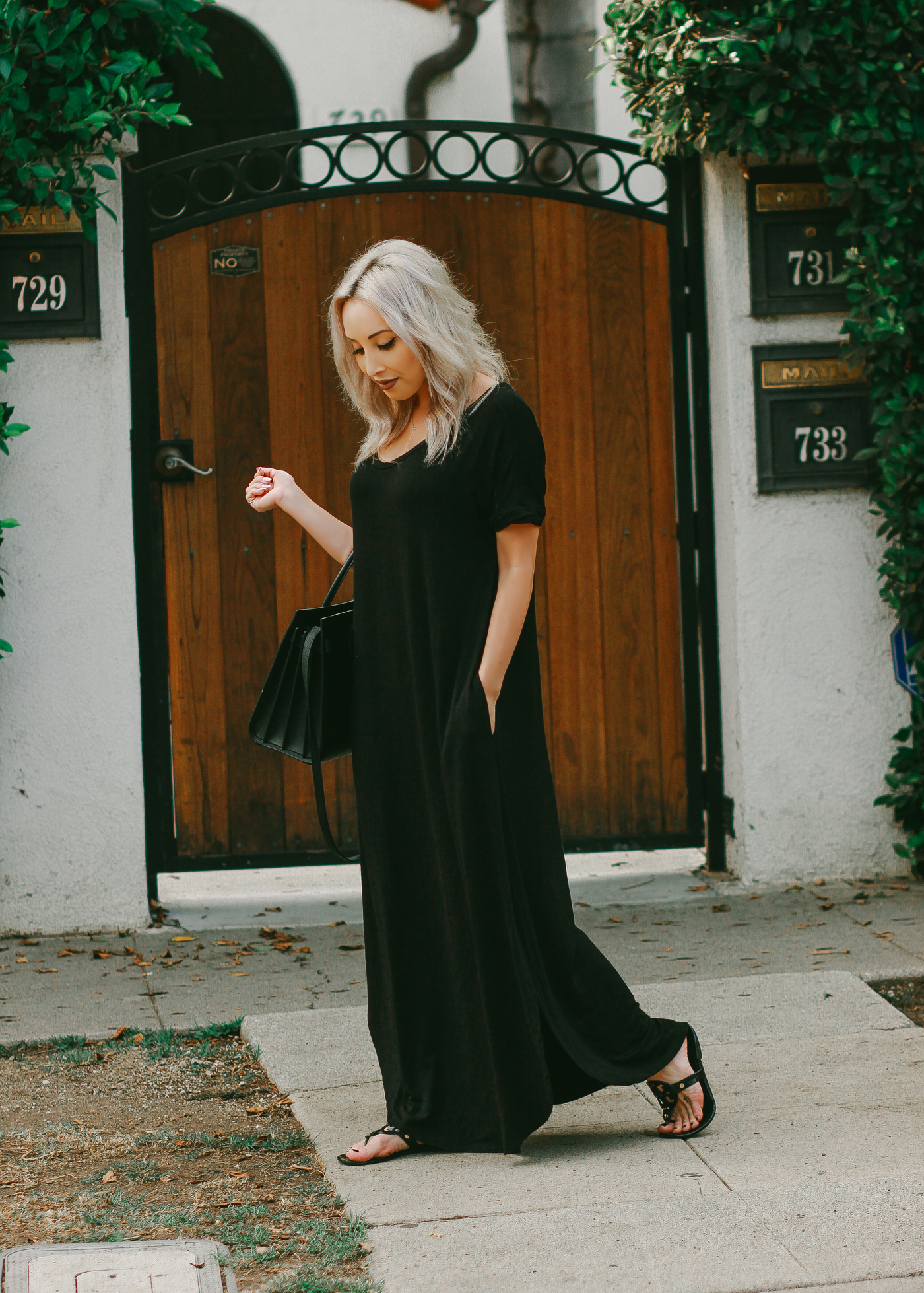 Blondie in the City | Black Maxi Dress w/ Pockets | Comfiest Maxi Dress, Ever