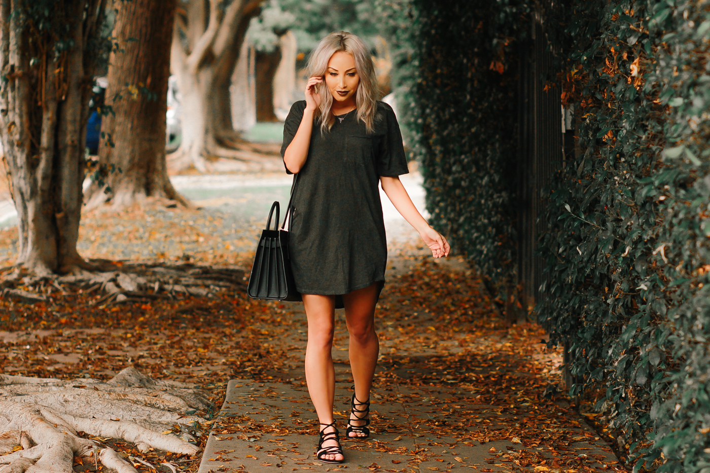 Blondie in the City | Men's Tee as a Women's T-Shirt Dress from @UrbanOutfitters