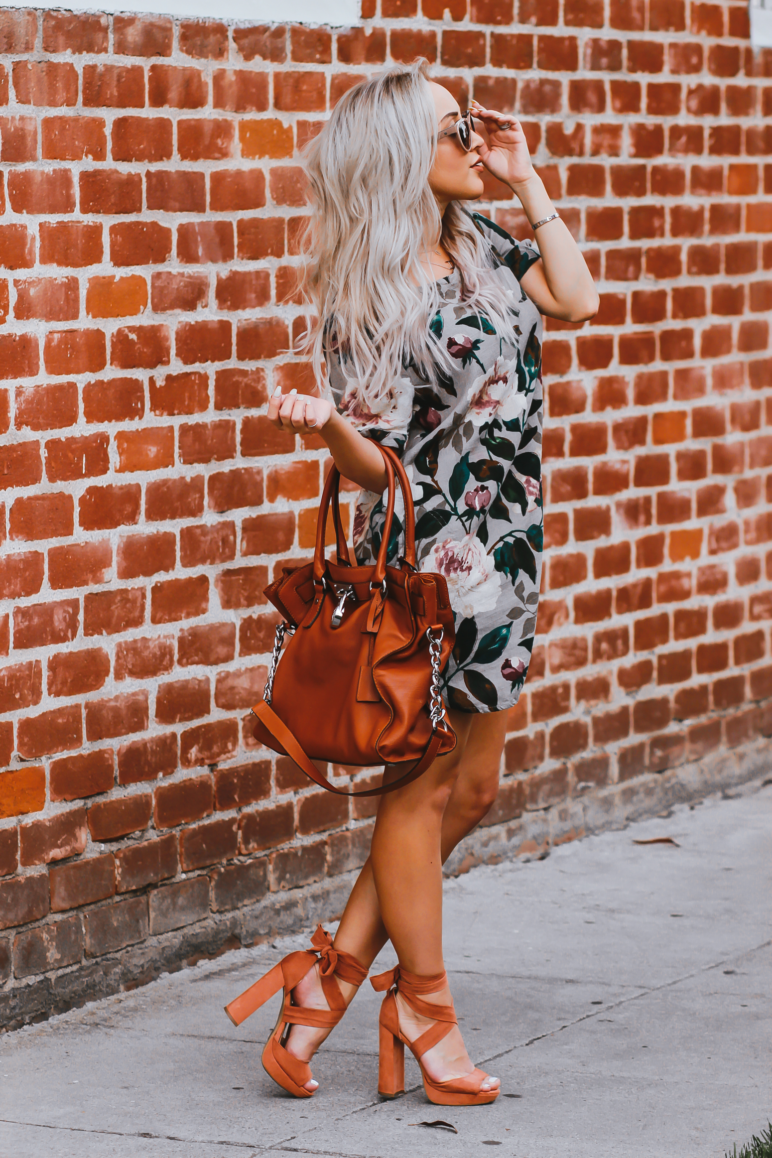 Blondie in the City | Simple Floral Print Dress