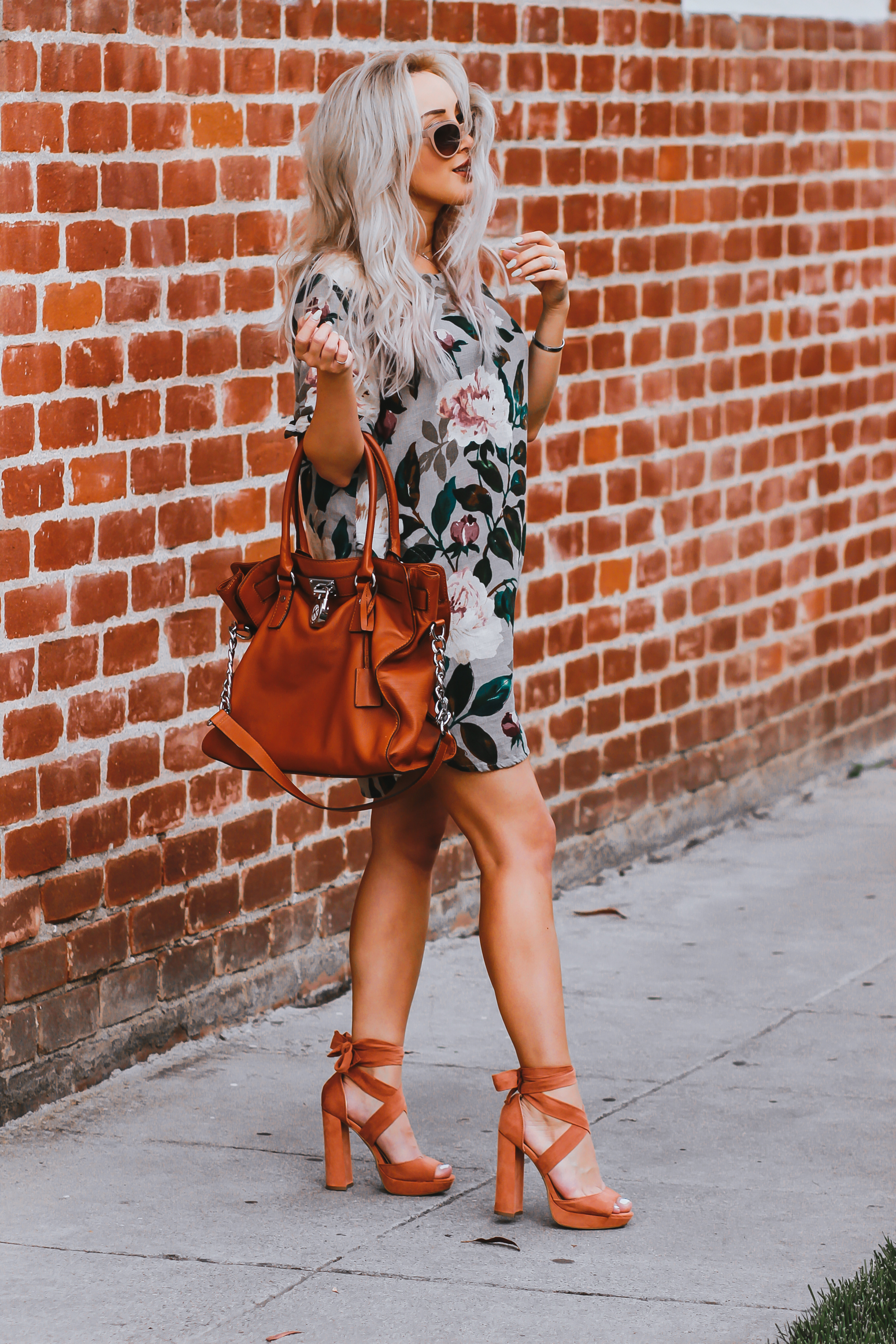 Blondie in the City | Simple Floral Print Dress | Simple Yet Chic 