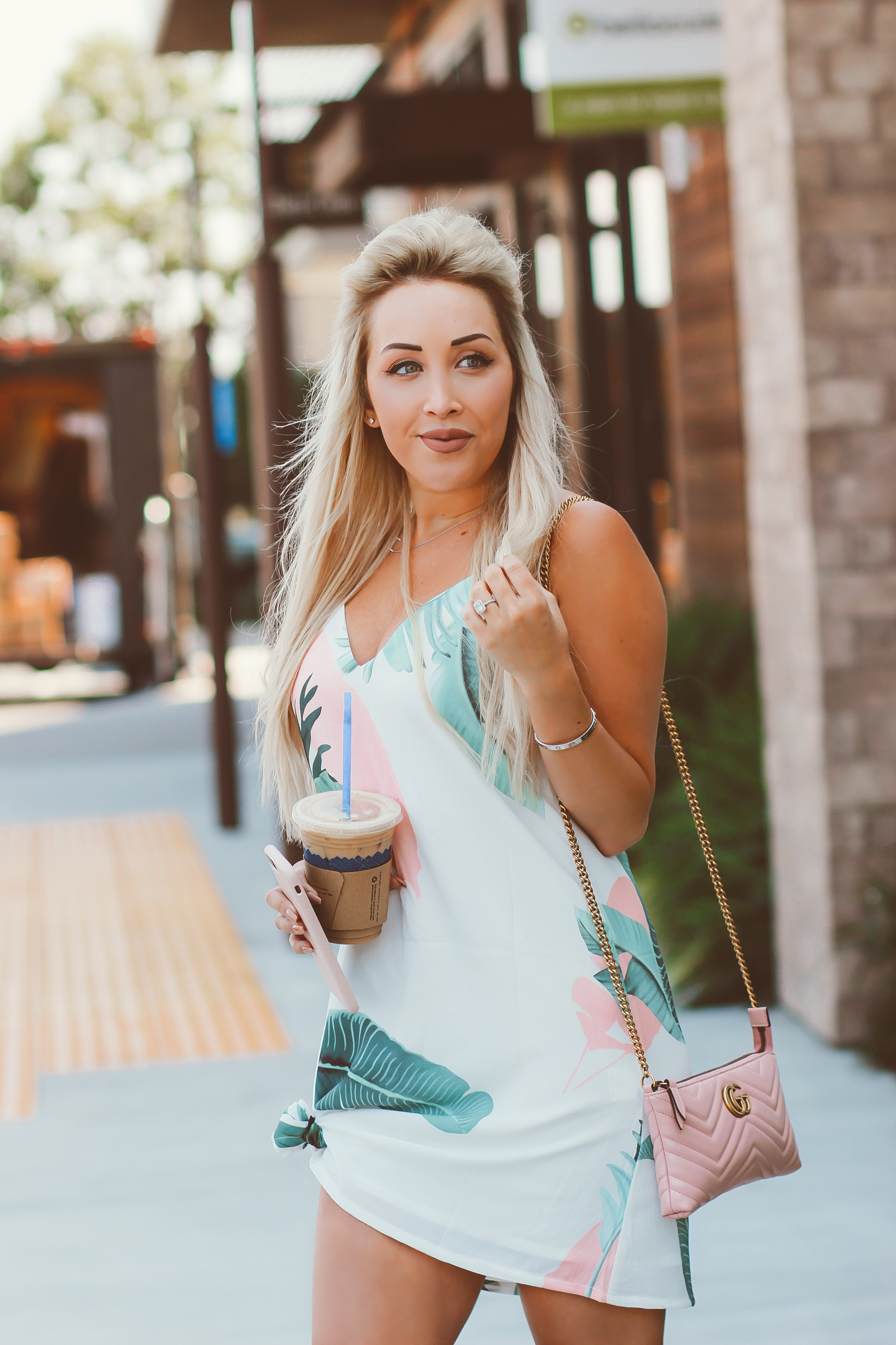 Blondie in the City | Banana Palm Dress