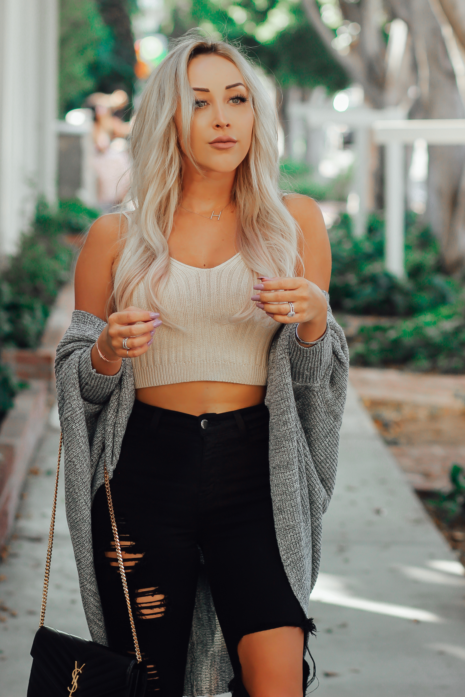 Blondie in the City | LA Fashion Street Style | YSL Bag | 