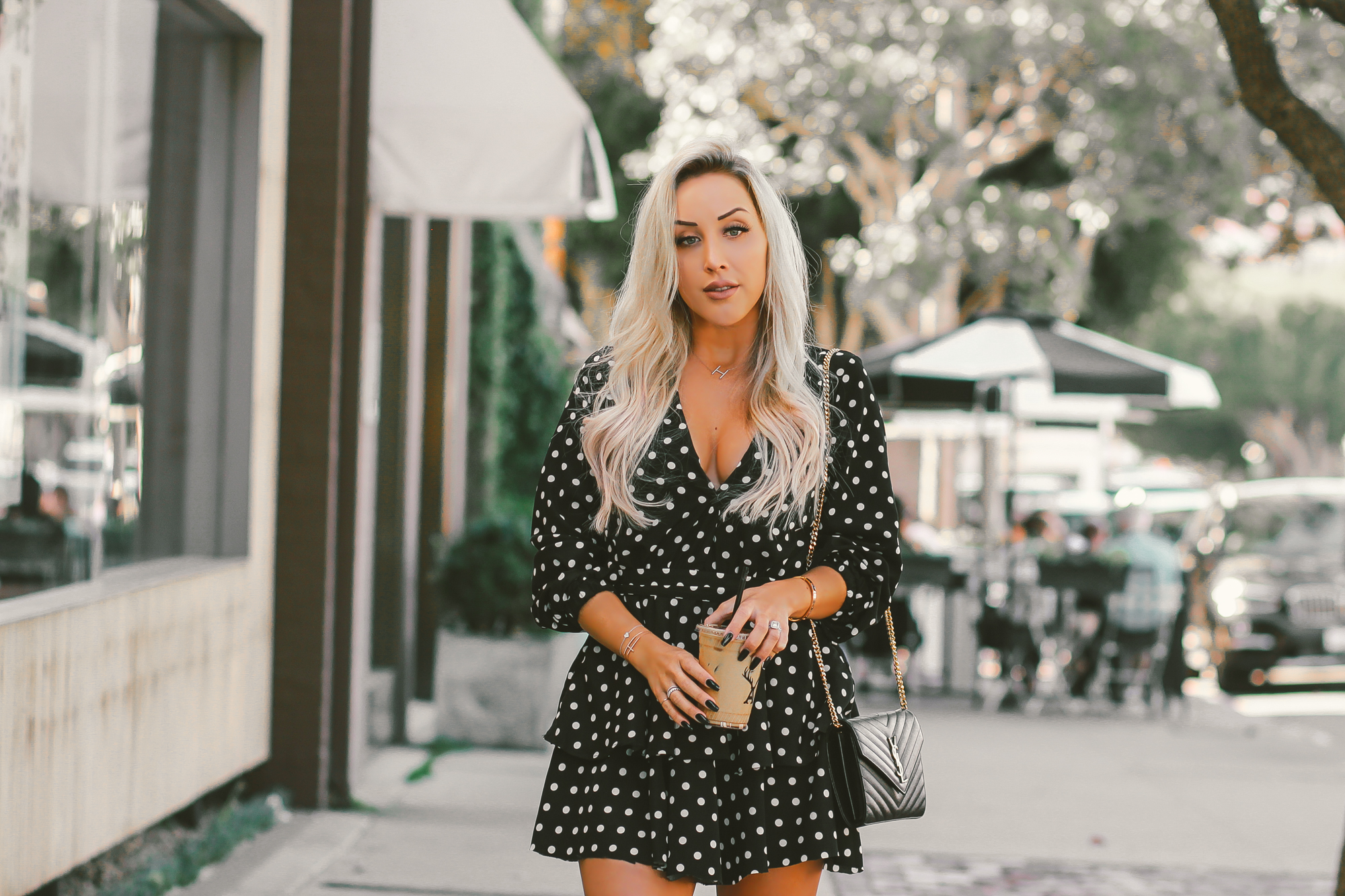 Veuve Clicquot Polo Classic | Blondie in the City | What I wore to the ##VCPoloClassic | Polka Dot Vintage Fashion