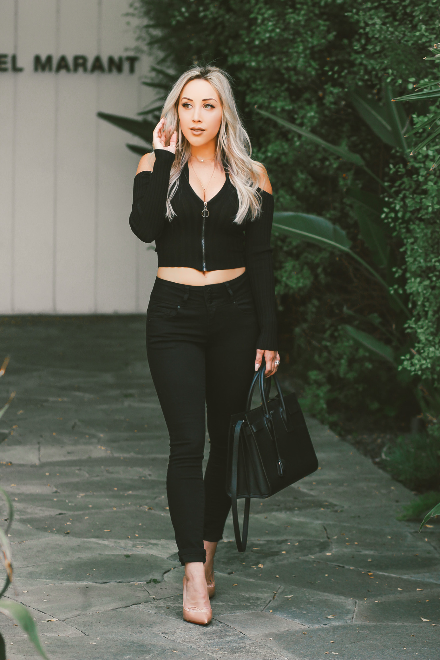 Butt Shaping Jeans | All Black Attire | Black Saint Laurent | Blondie in the City by Hayley Larue