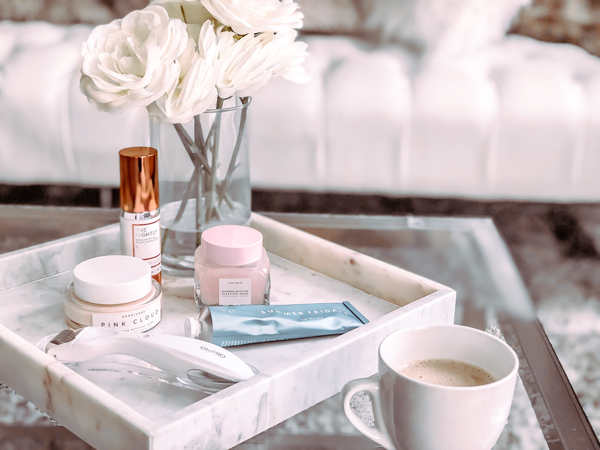 Is It Worth The Hype? 4 Popular Beauty Products All Over Social Media | Summer Friday's Jet Lag Mask, GloPro Micro needling, watermelon glow sleeping mask, Pink Cloud by Herbivore | Blondie in the City by Hayley Larue