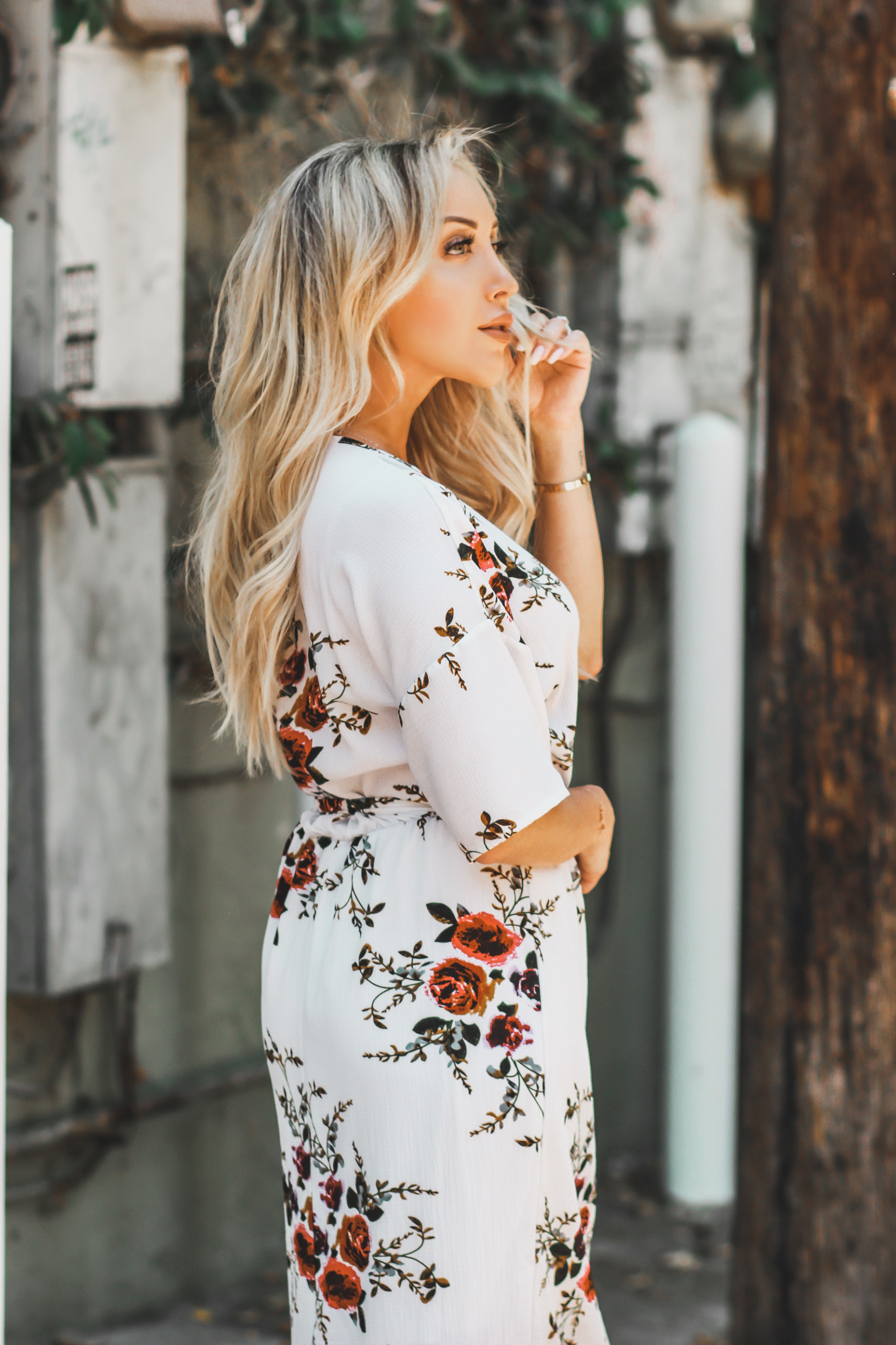 White Floral Dress | Summer Dresses | Summer Style | Blondie in the City by Hayley Larue