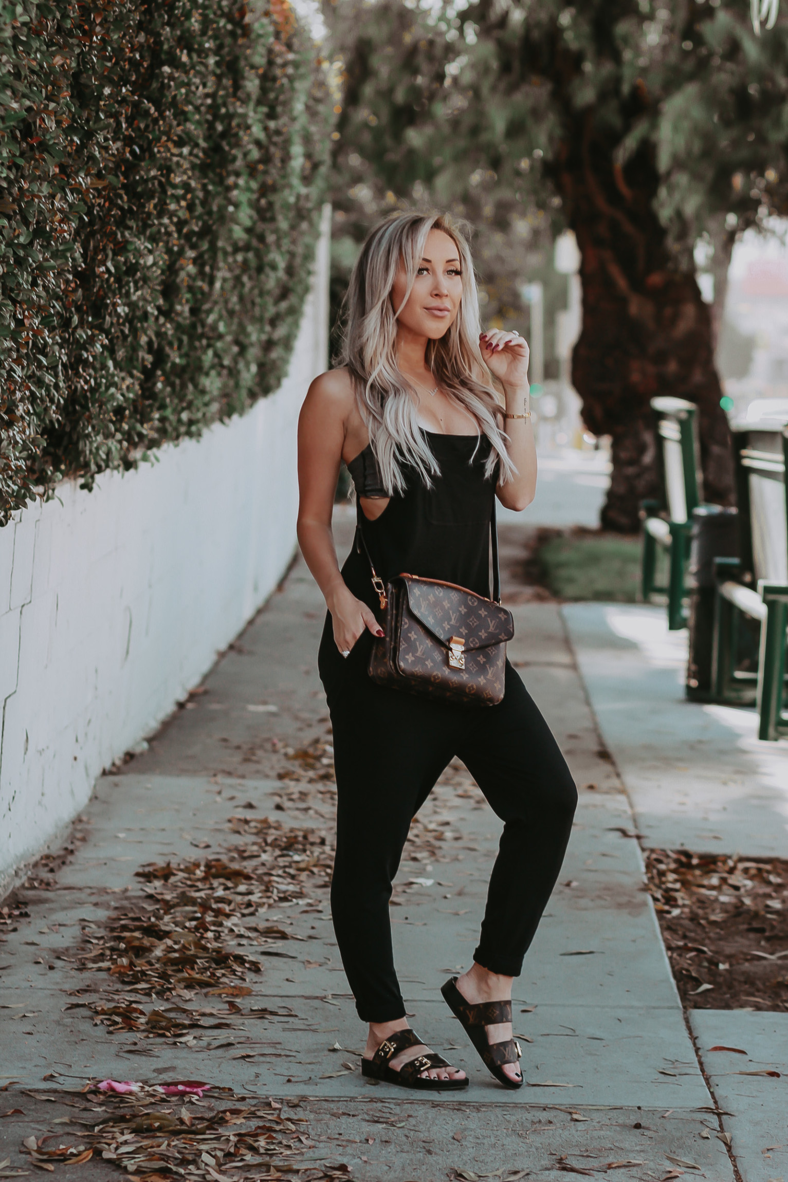 The Comfiest & Cutest Overalls, EVER | Louis Vuitton Pochette Metis | Louis Vuitton Shoes | Louis Vuitton Sandals | Blondie in the City by Hayley Larue
