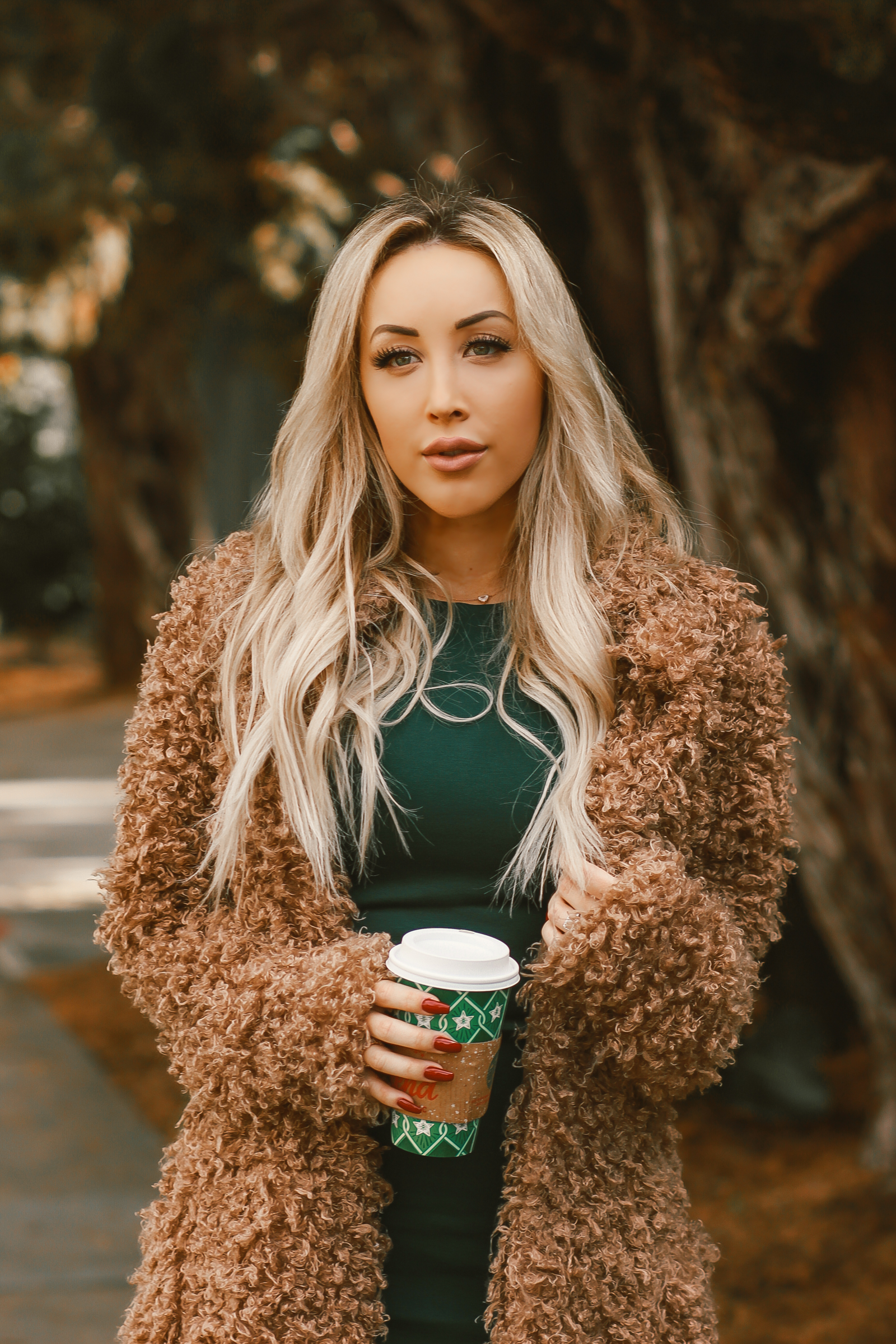 Forest Green Dress | Christmas Outfit Inspo | Holiday Outfit | Holiday Style | Dark Green Dress | Blondie in the City by Hayley Larue