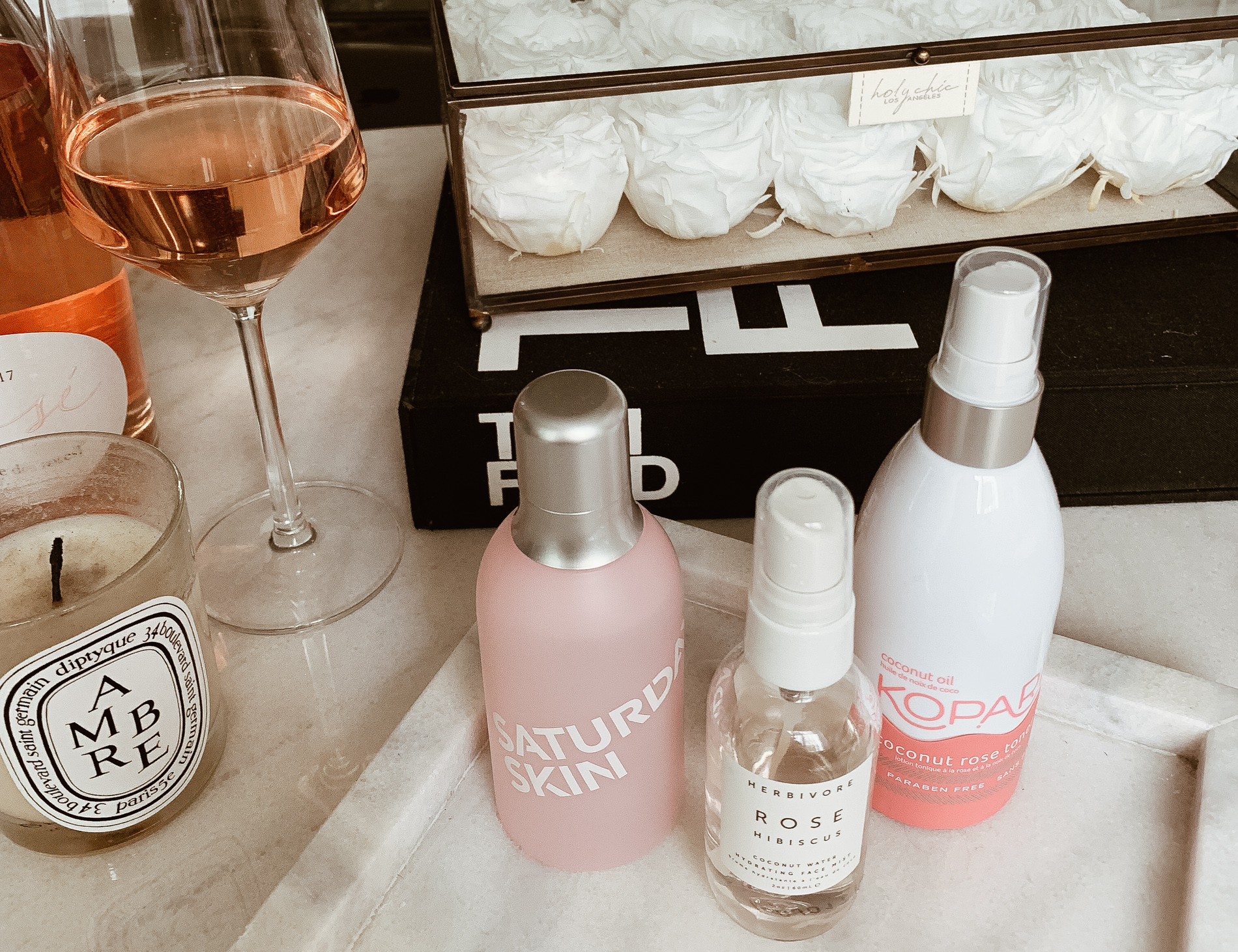 3 Face Mists I'm Loving Right Now | Coconut Rose Toner by Kopari, Rose Hibiscus Face Mist by Herbivore, Saturday Skin Face Mist | Skincare | Blondie in the City by Hayley Larue