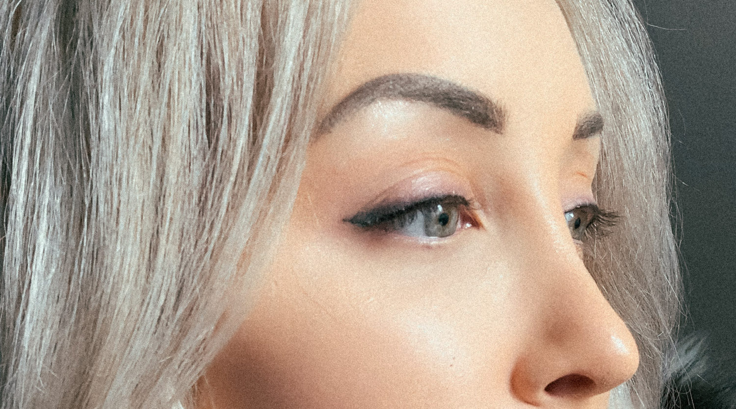 Permanent Winged Dusty Eyeliner | Makeup | side profile | permanent makeup | eyebrows | Blondie in the City by Hayley Larue
