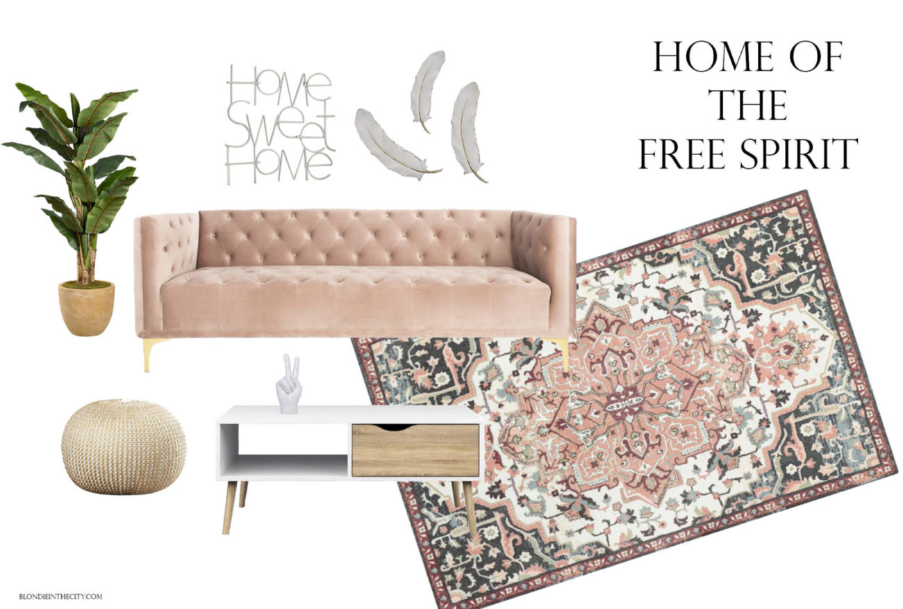 Boho Living Room Decor | Living Room Mood Board | Home Decor | Hipster Style Decor | Blondie in the City by Hayley Larue