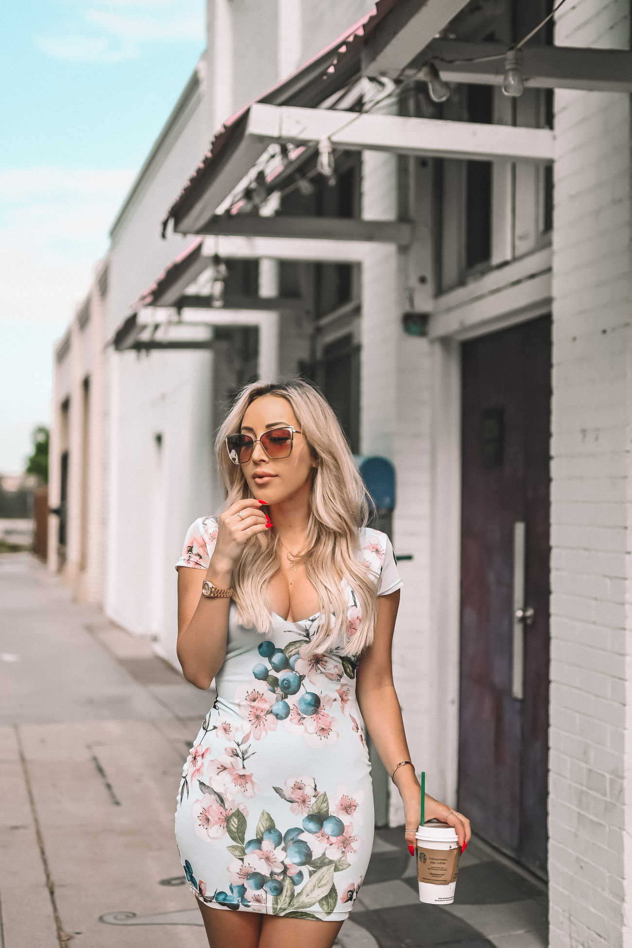 Floral Dress | Blondie in the City by Hayley Larue