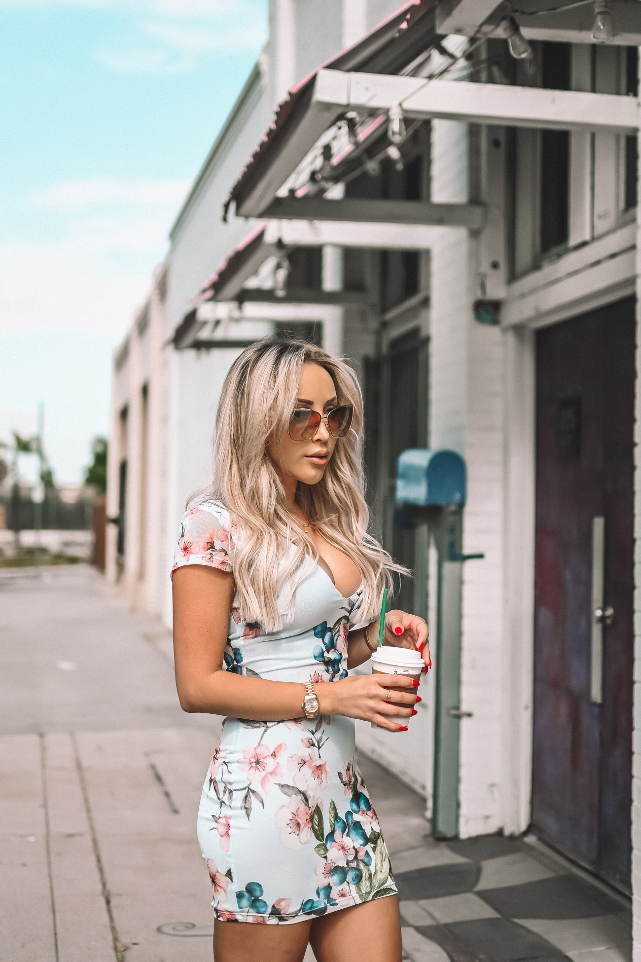 Floral Dress | Blondie in the City by Hayley Larue
