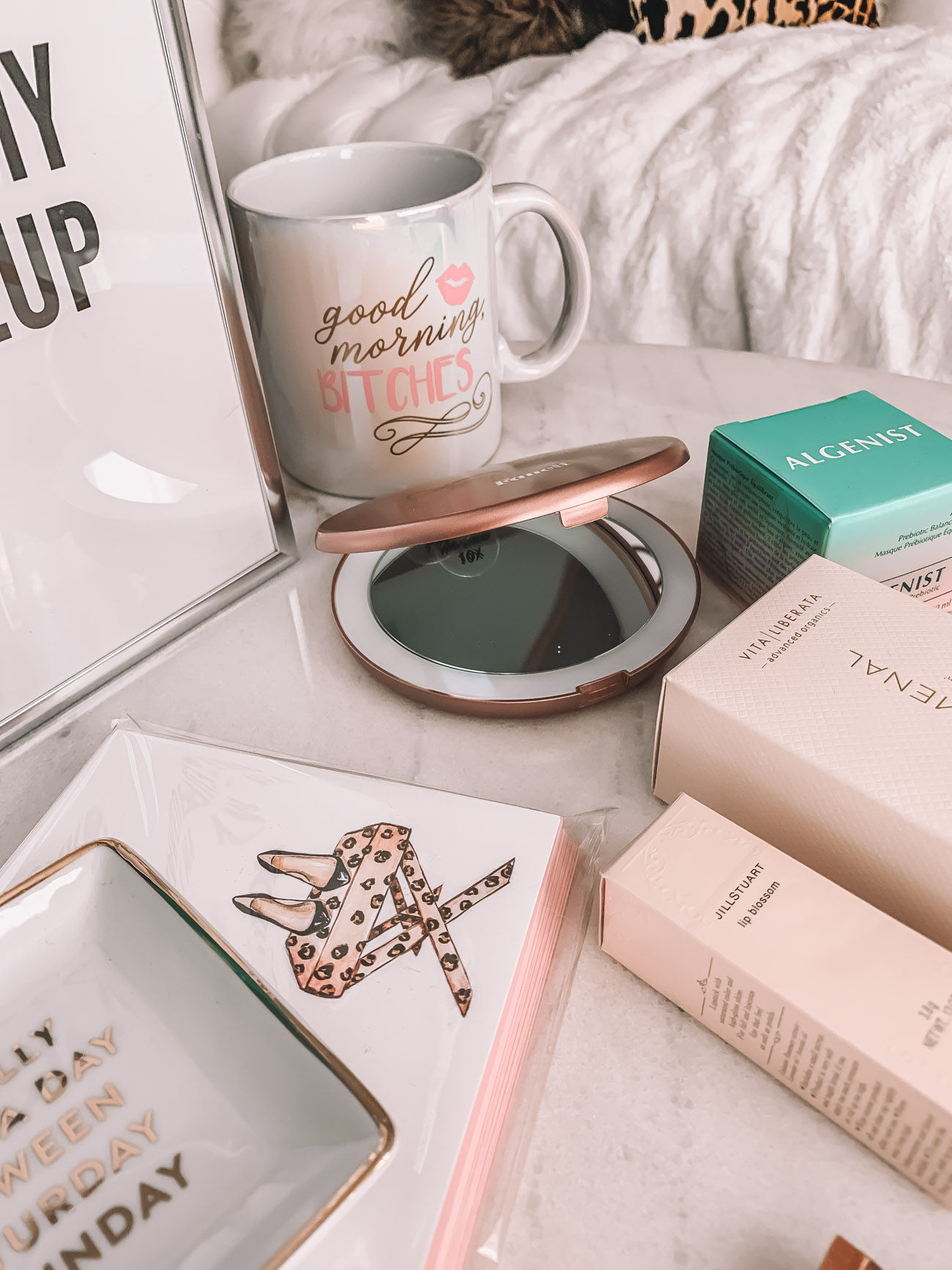 Summer Glam Giveaway | Siri, Remove My Makeup | Good Morning Bitches Coffee Mug | Blondie in the City by Hayley Larue