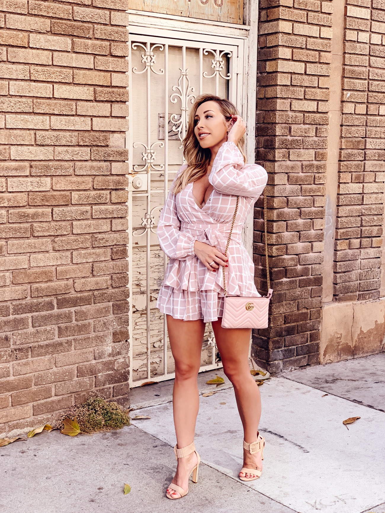 Pink Checkered Summer Dress | Summer Style | Blondie in the City by Hayley Larue
