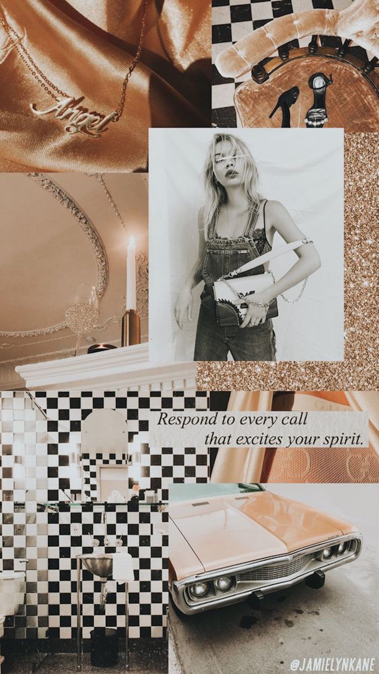 Fashion Collage | iPhone wallpaper background | Blondie in the City by Hayley Larue