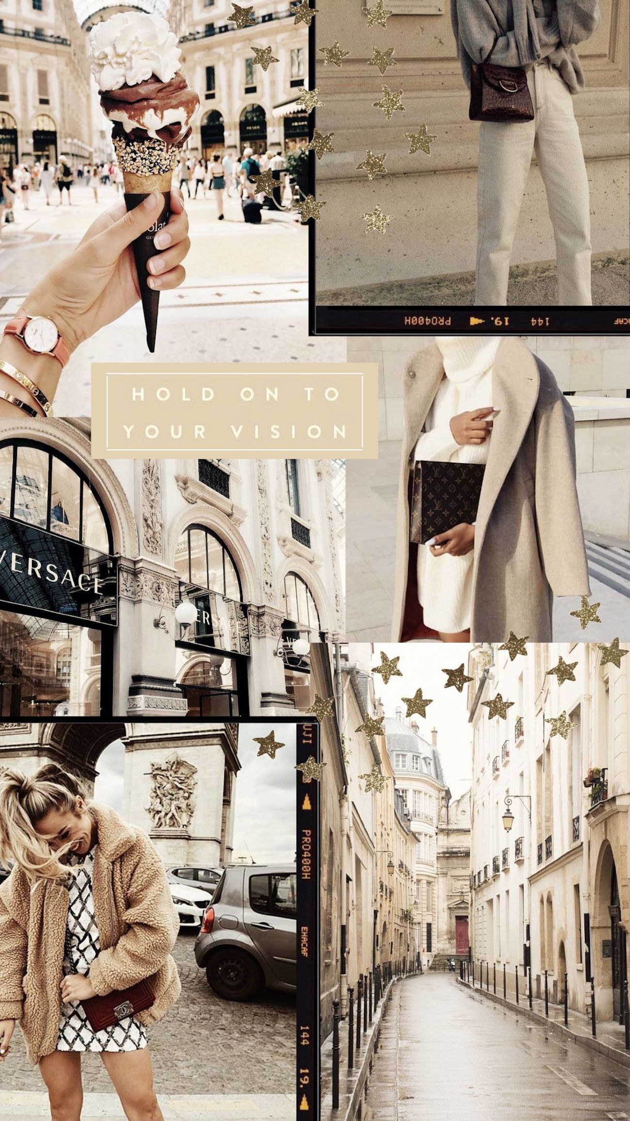 Fashion Collage | iPhone wallpaper background | Blondie in the City by Hayley Larue