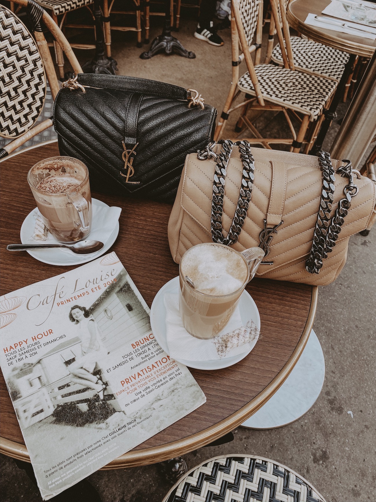 Cafes To Visit in Paris | Paris Cafes | YSL Bag | Coffee & YSL