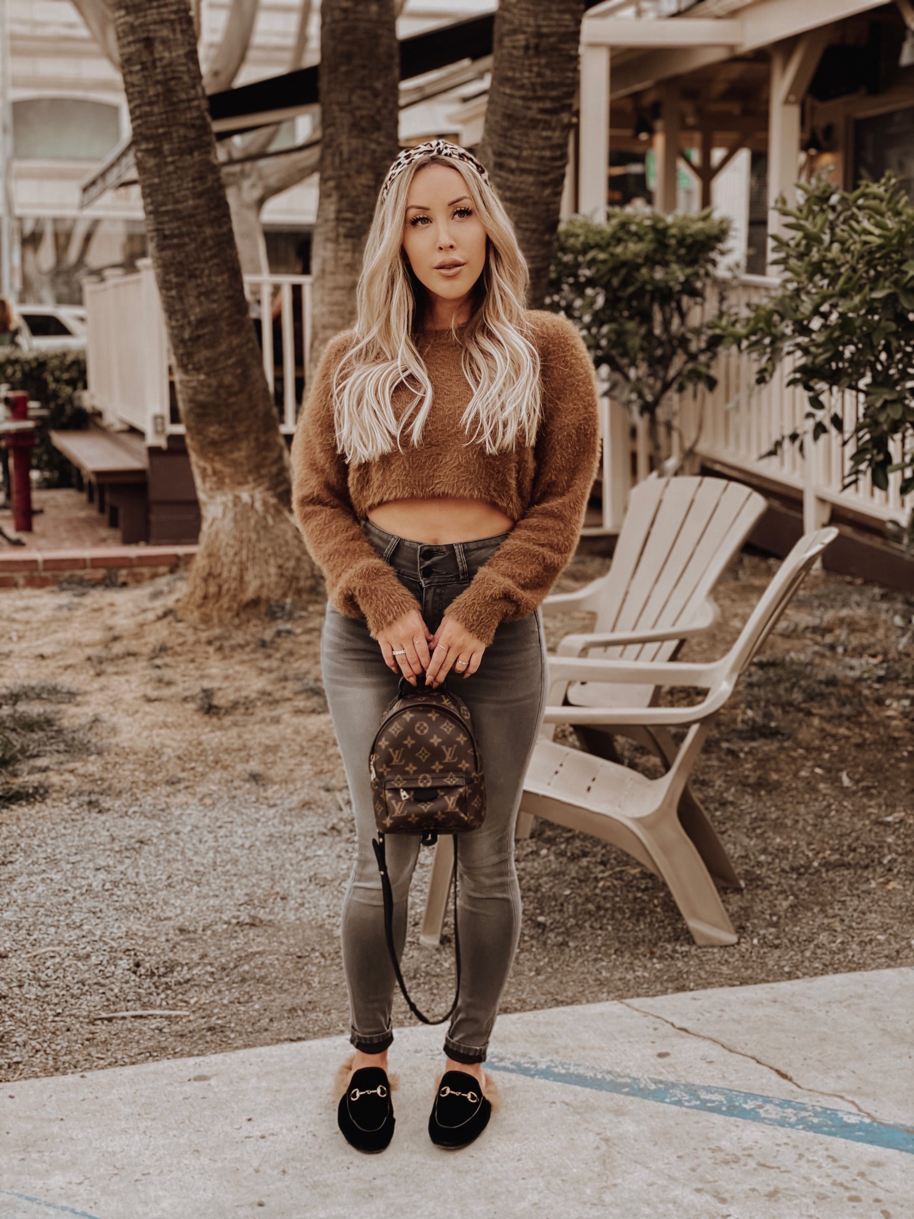 Fall Fashion | Sweater Weather | Louis Vuitton Backpack | Blondie in the City by Hayley Larue