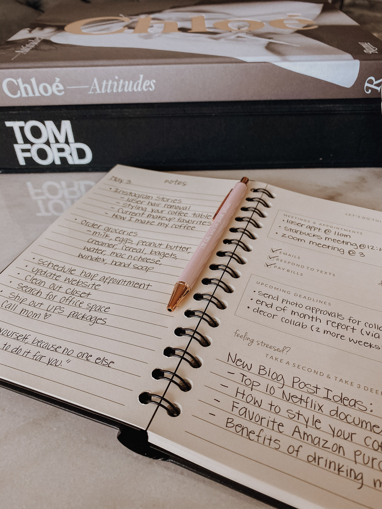 The #girlboss Notebook from The Blondie Shop | Matte black notebook | Hayley Larue