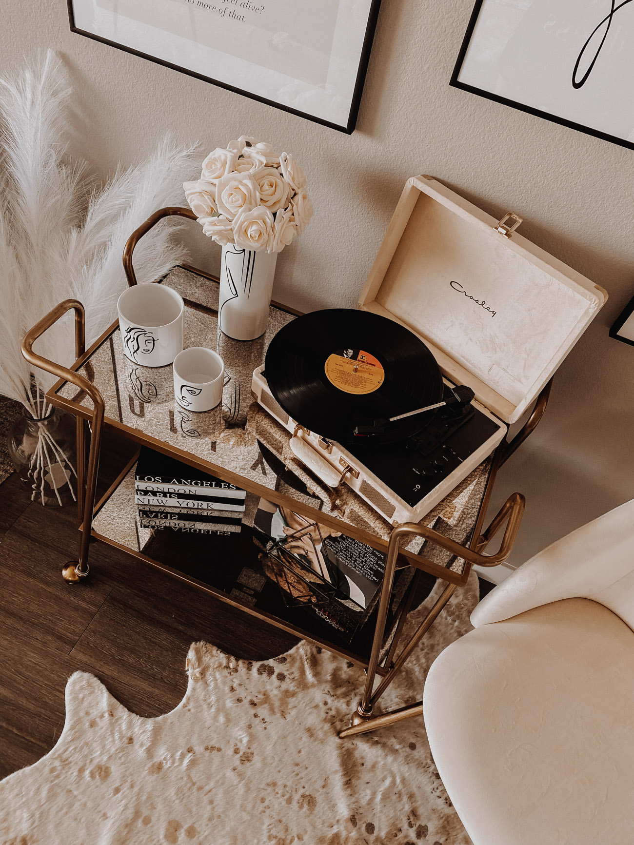 Record Player Area | Vinyl | Home Decor | Hayley Larue Home | Wall Art | Blondie in the City by Hayley Larue