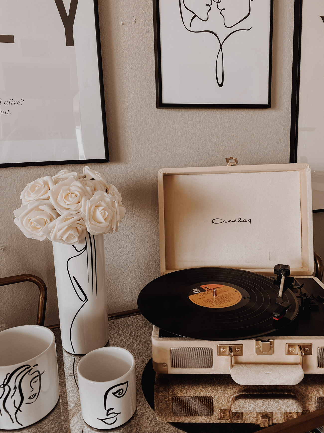 Record Player Area | Vinyl | Home Decor | Hayley Larue Home | Wall Art | Blondie in the City by Hayley Larue