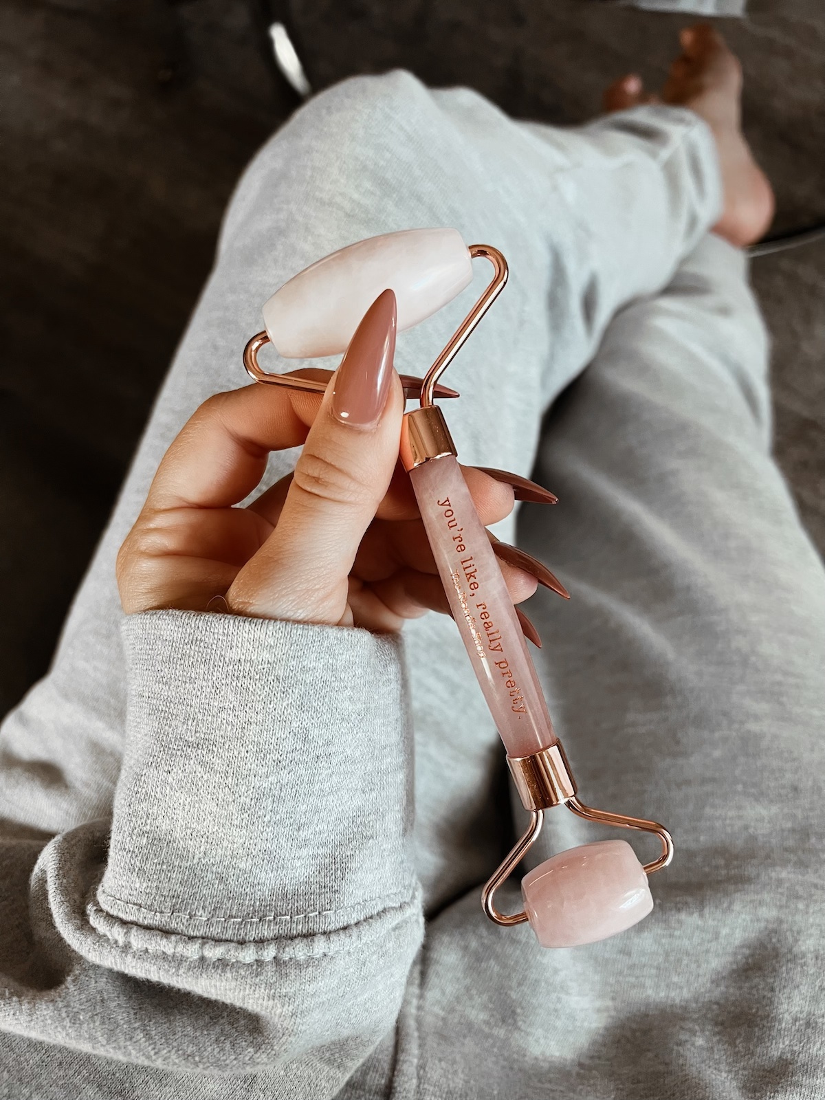 Rose Quartz Roller | You're Like Really Pretty | Hayley Larue | The Blondie Shop