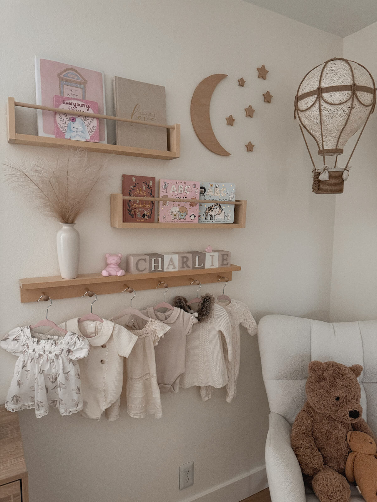 Neutral Nursery Bedroom Decor | Cloud Wallpaper | Toddler Room | Baby's Room