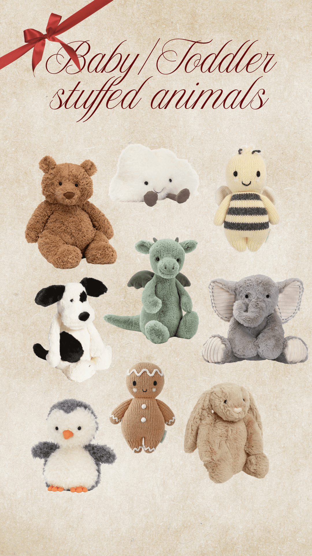 Baby/Toddler Stuffed Animals | Holiday Gift Guide | Influencer Gift Guide 
